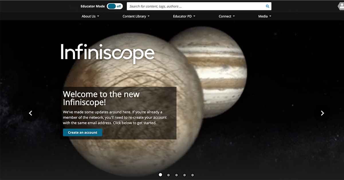 New Infiniscope Website